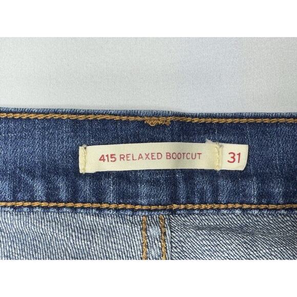 Levi's 415 Women's Relaxed Bootcut Blue Denim Jeans - Size 31x30.5 - Picture 6 of 8